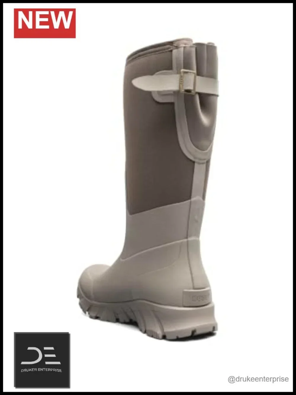 Waterproof Knee-High Snow Boots with Fleece Lining
